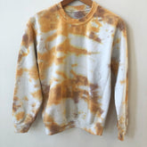 Crewneck Sweatshirt - Creamsicle Tie-Dye Crewneck - SM - 4 DOTS